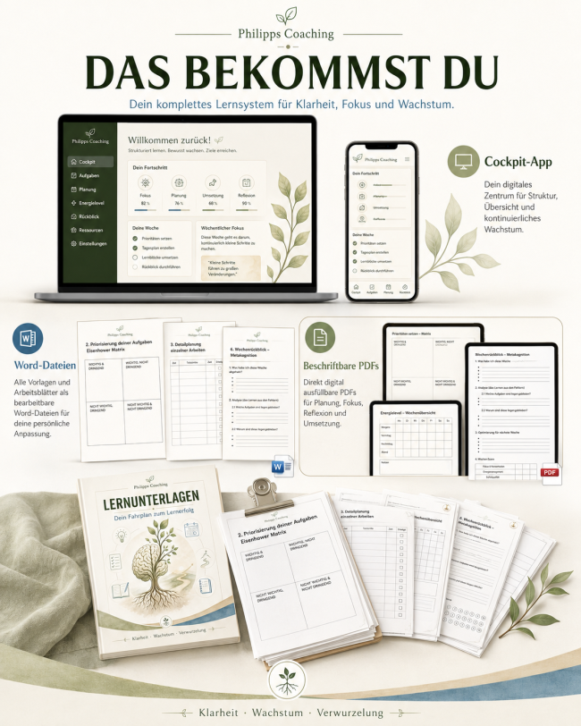 LERNEN ZU LERNEN – Dein neurobiologisches Betriebssystem für Bestnoten &amp; Fokus